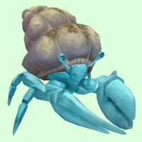 Light Blue Hermit Crab w/ Sandy Shell