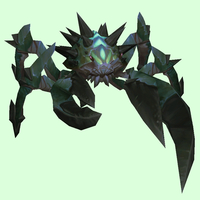 Dark Green Spiked Crab w/ Blue Markings