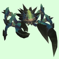 Lime-Tinged Teal Spiked Crab