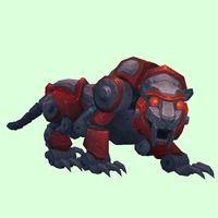 Red-Black Mechanical Tiger