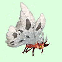 Red Moth w/ White Wings