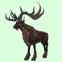 Patterned Dark Brown Stag