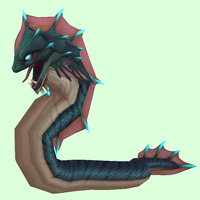 Dark Teal Eel-Serpent