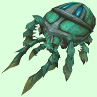 Green Scarab w/ Blue Spots