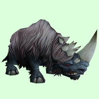 Grey-Black Woolly Rhino