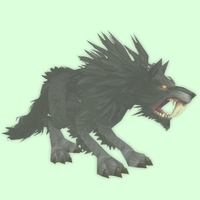 Ghostly Black Saber Worg