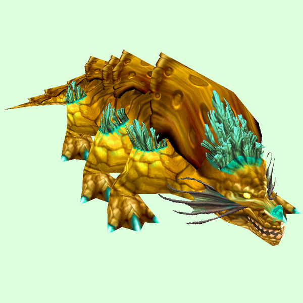 Yellow Basilisk w/Jade Fringes