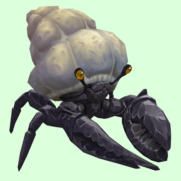 Onyx & Topaz Hermit Crab w/ Plain Shell