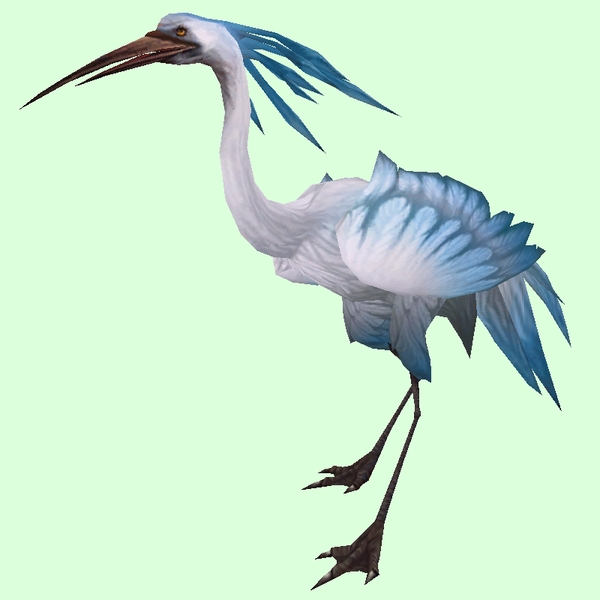 Blue & White Crane