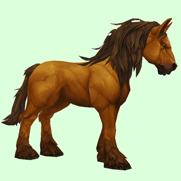 Light Chestnut Horse w/ Long Mane