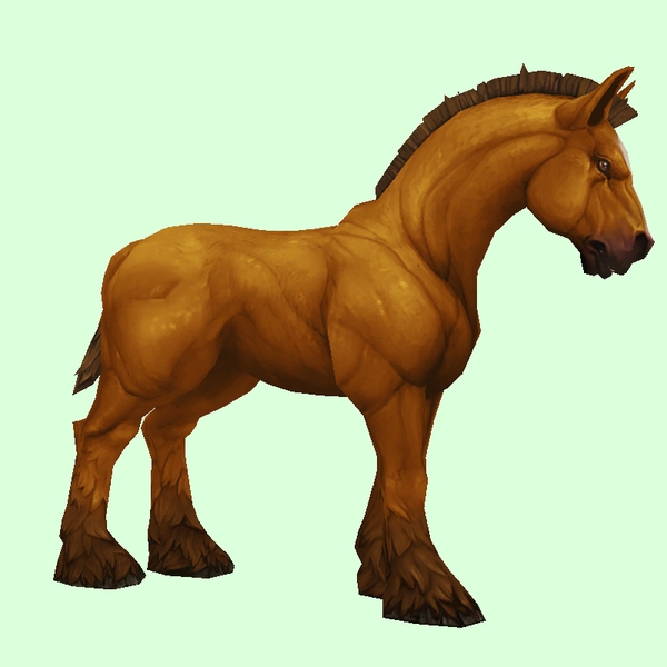 Light Chestnut Horse w/ Short Mane/Tail