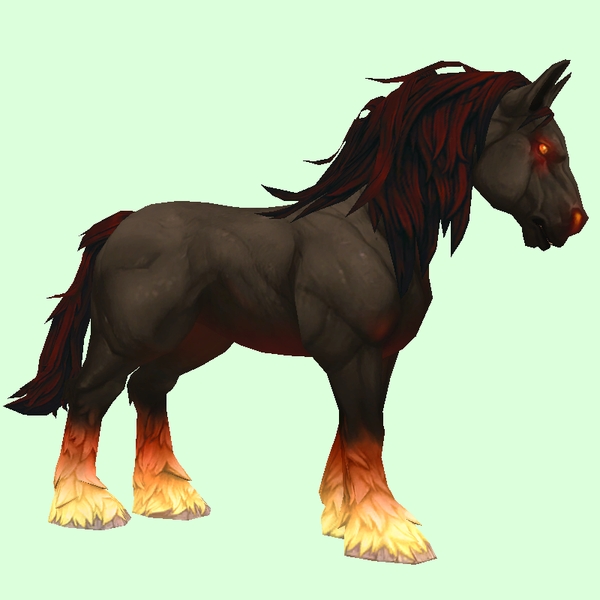 Demonic Horse w/ Long Mane