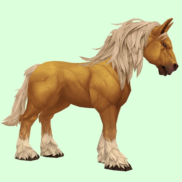 Palomino Horse w/ Long Mane