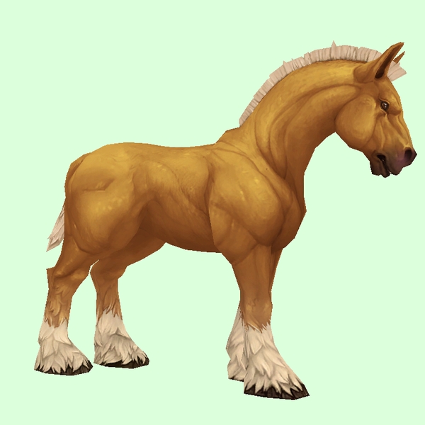 Palomino Horse w/ Short Mane/Tail