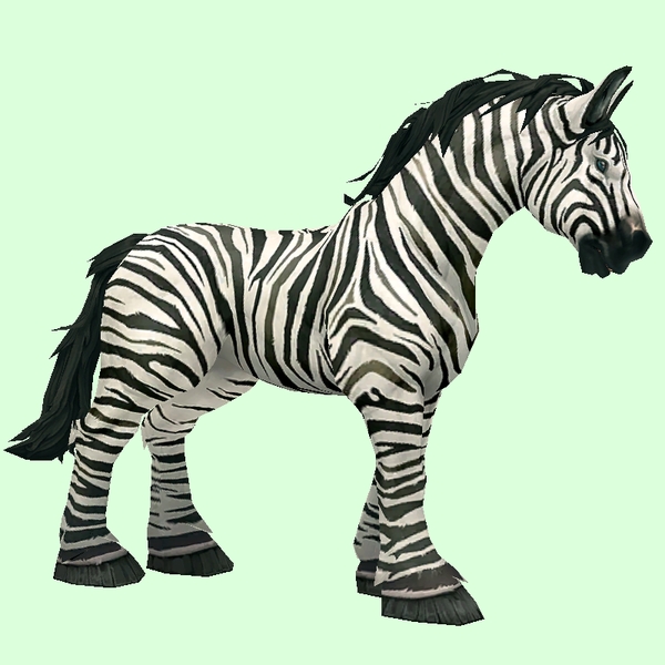 Zebra-Striped Horse