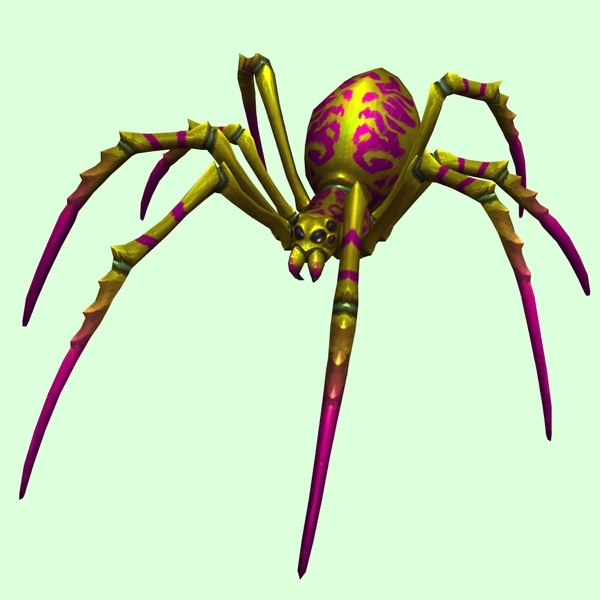 Olive & Magenta Spider