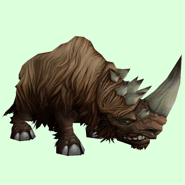 Brown Woolly Rhino